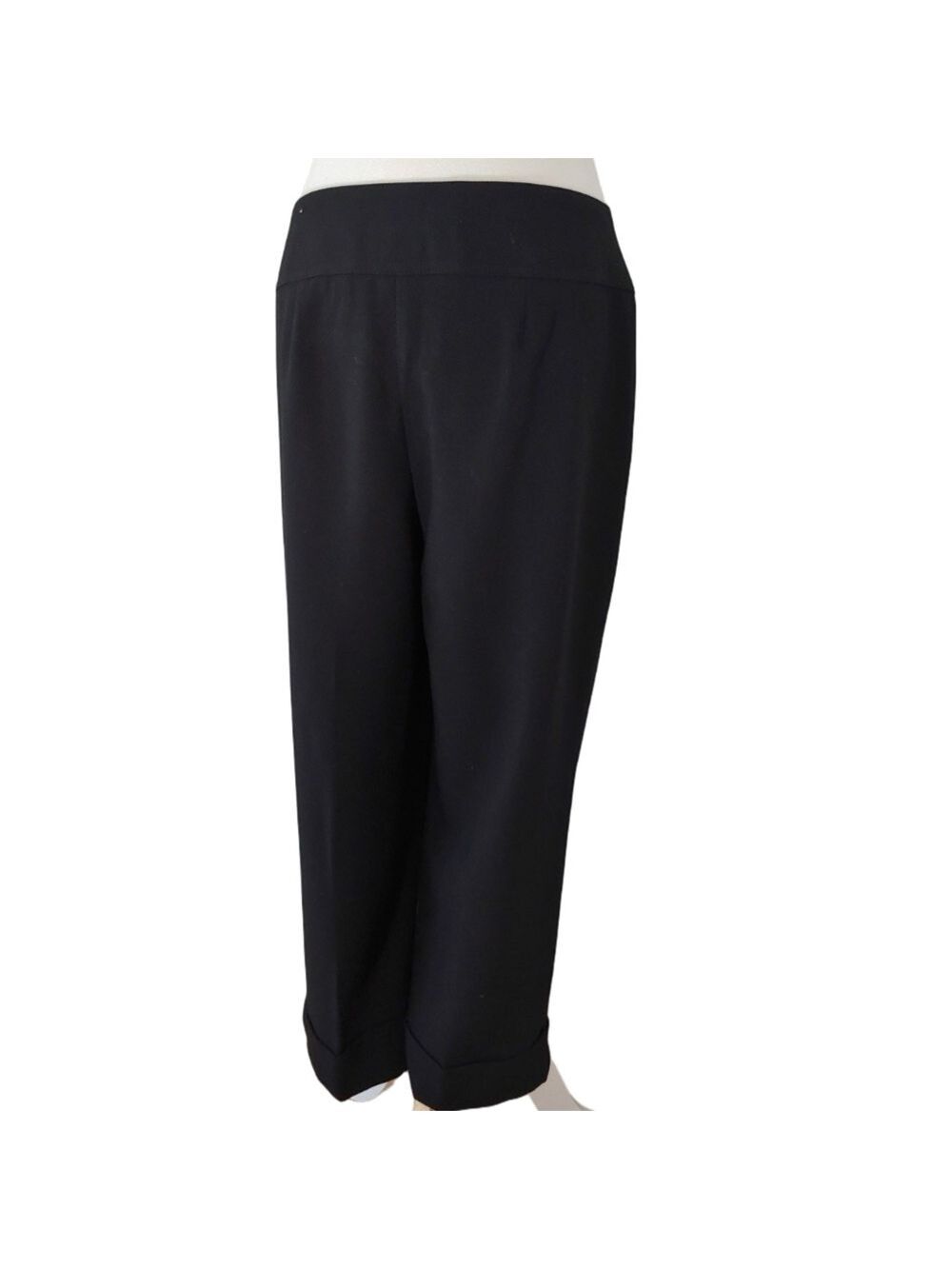 Chico's Nautical Black Dress Cropped Pants with Button Detail size 2.5 (14) NWT - Picture 10 of 17